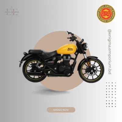 Royal Enfield Scale Model Meteor 350 Fireball Yellow